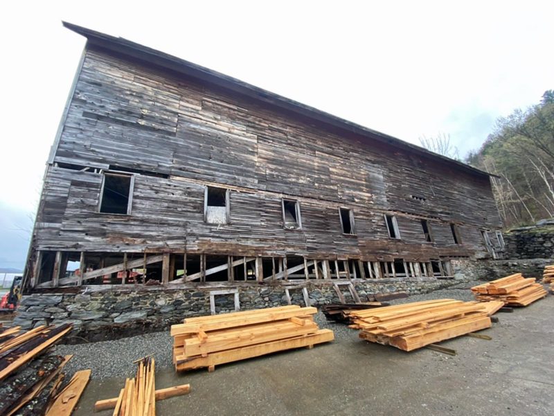 East Monitor Barn Lumber: Out with the Old, in with the New 